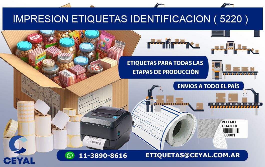 impresion etiquetas identificacion ( 5220 )