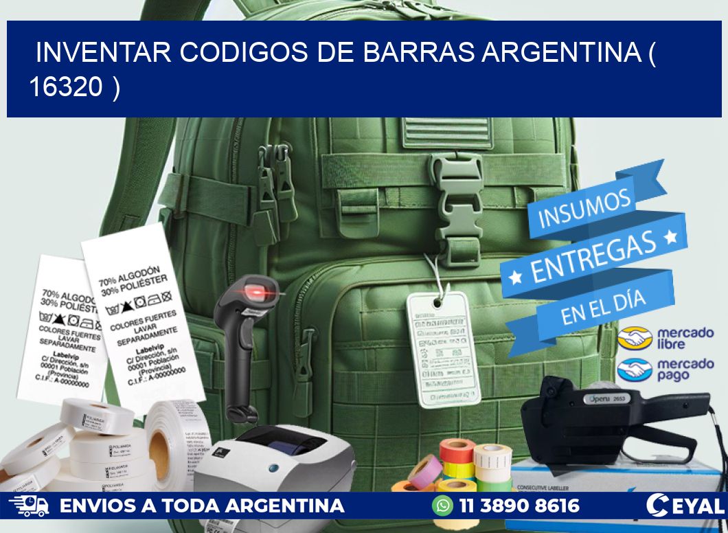 inventar codigos de barras argentina ( 16320 )