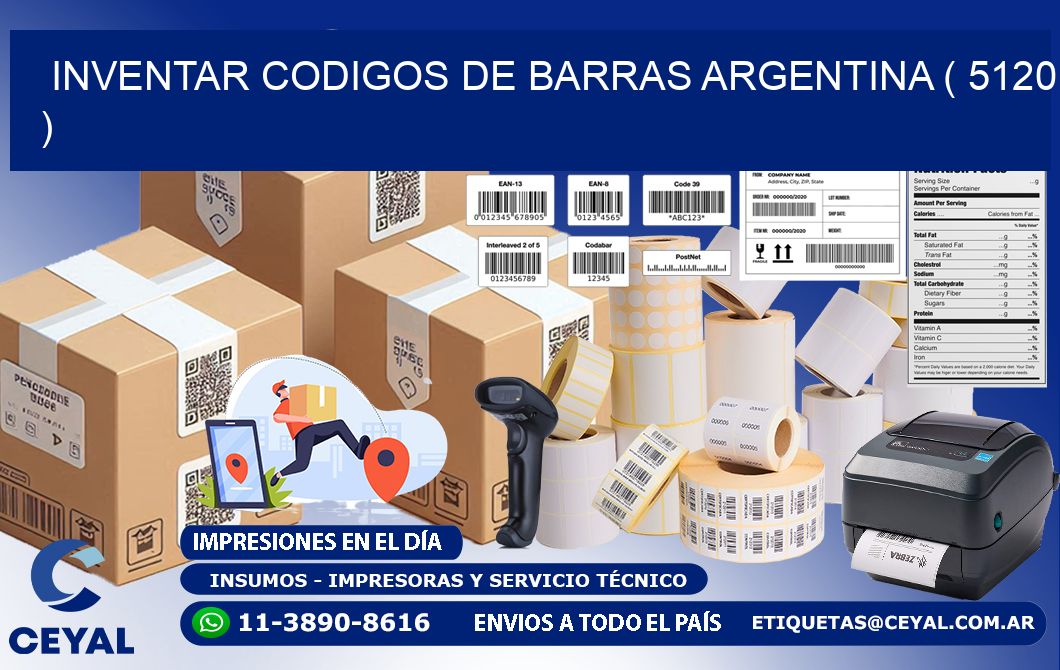 inventar codigos de barras argentina ( 5120 )