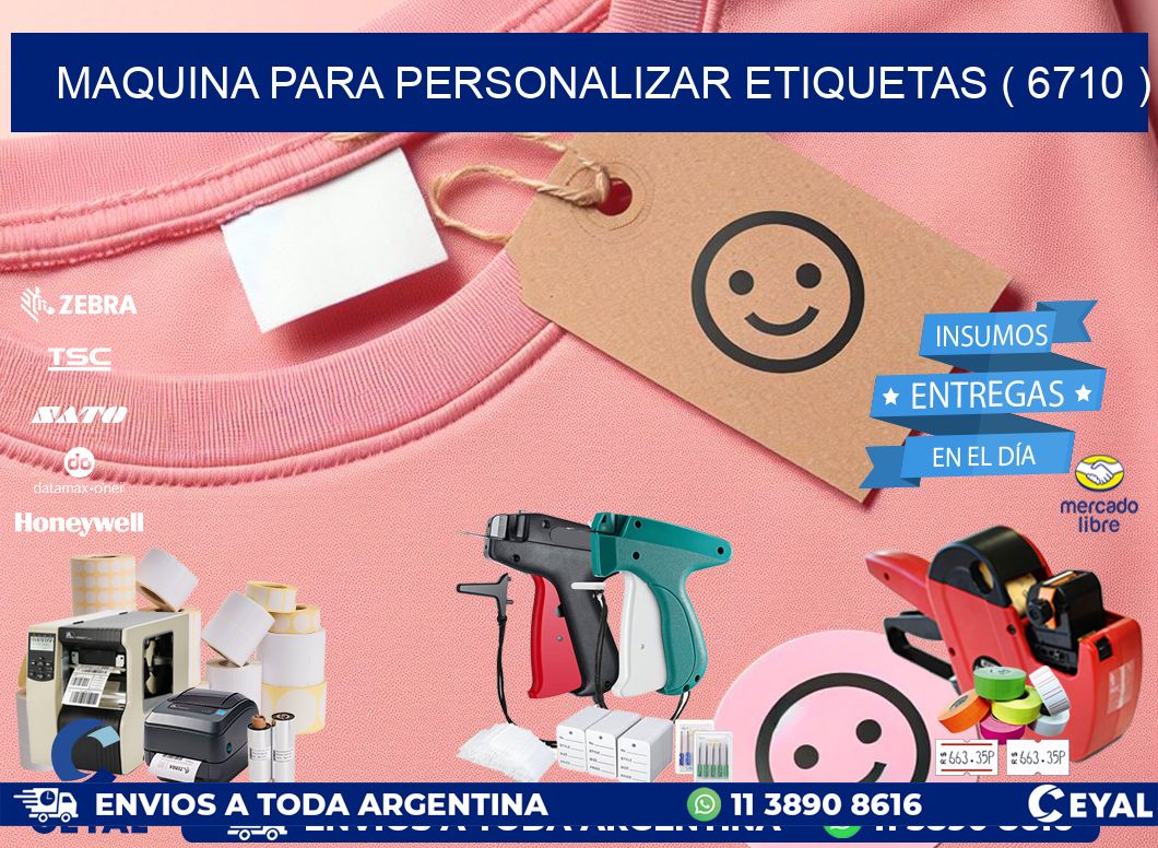 maquina para personalizar etiquetas ( 6710 )