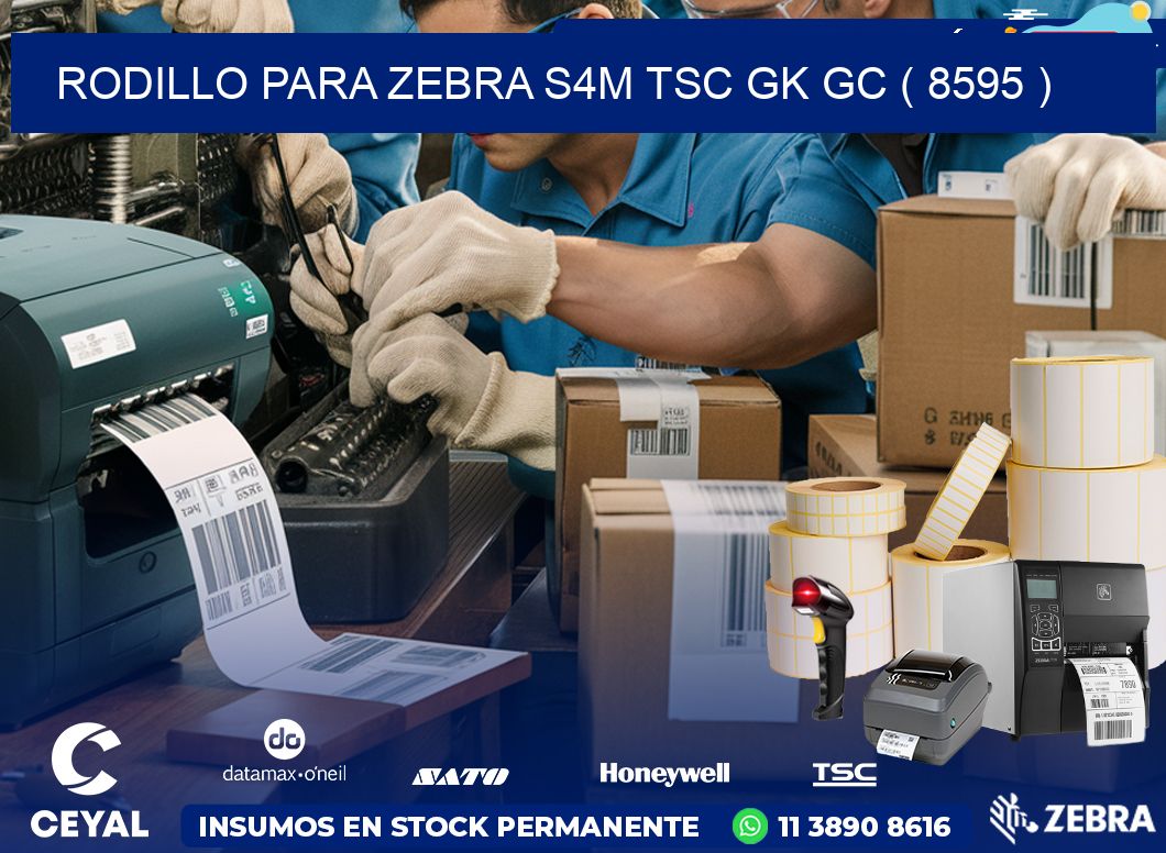 rodillo para zebra S4M TSC GK GC ( 8595 )