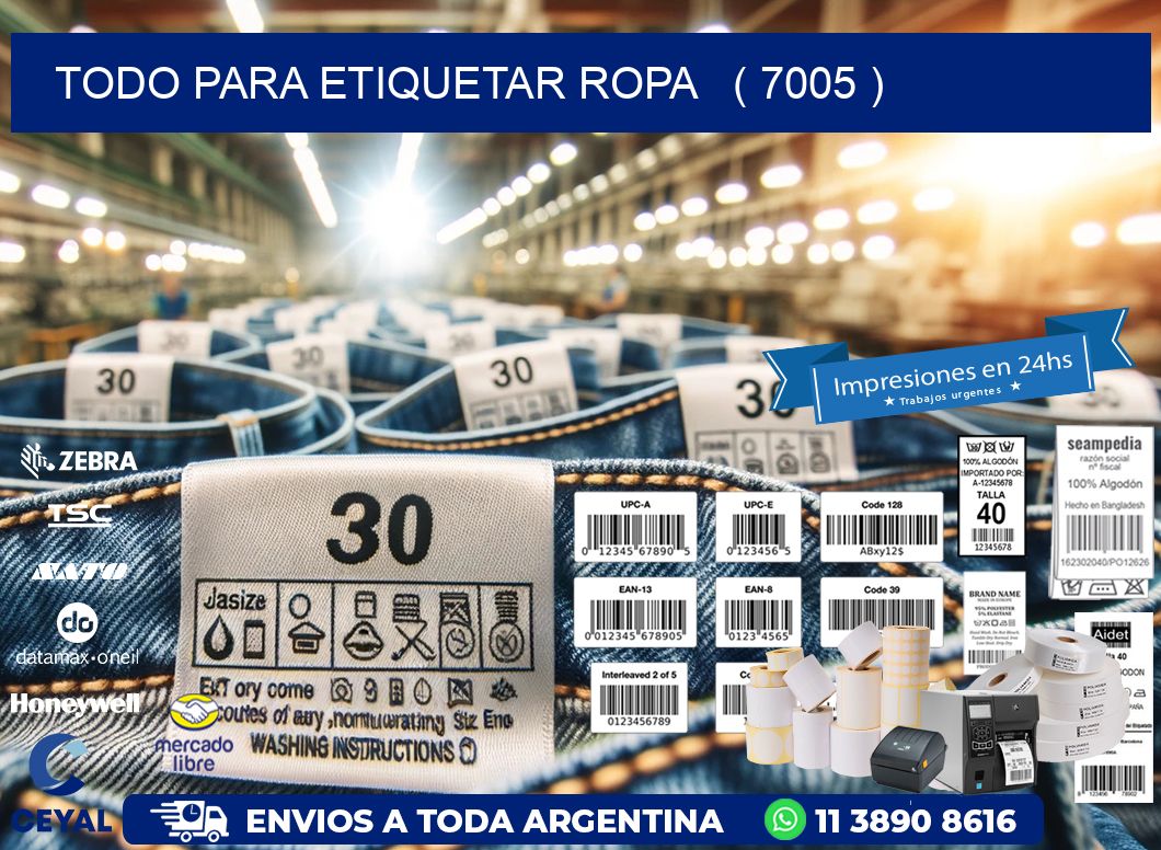 todo para etiquetar ropa   ( 7005 )