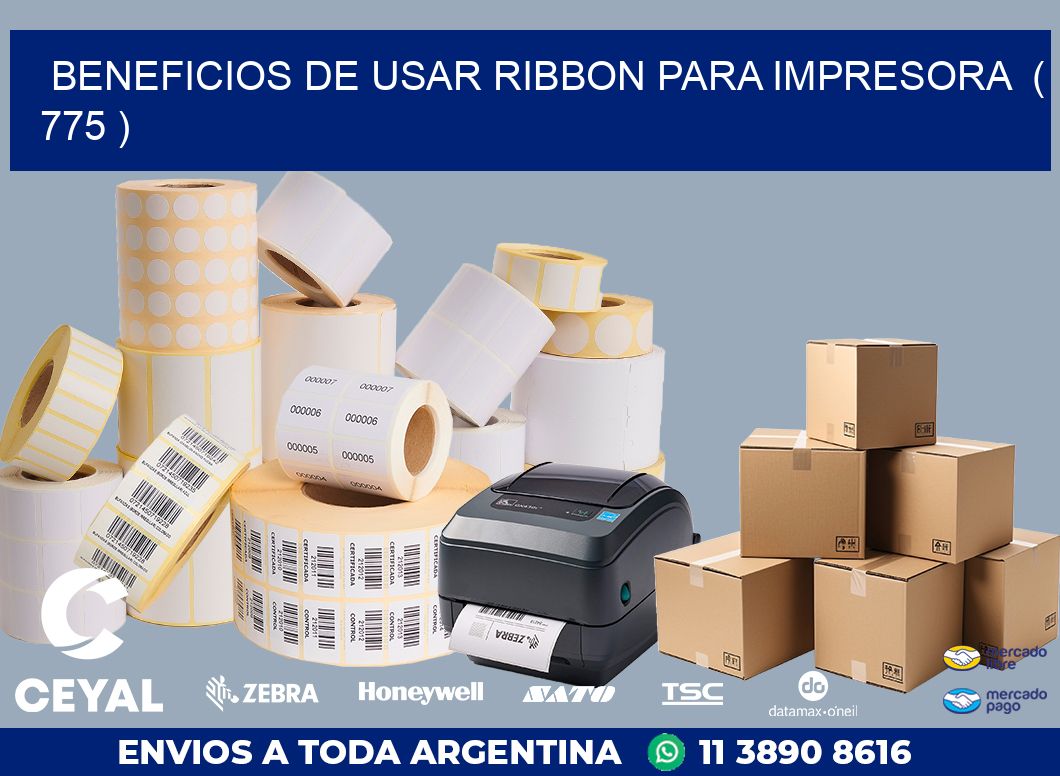 BENEFICIOS DE USAR RIBBON PARA IMPRESORA  ( 775 )