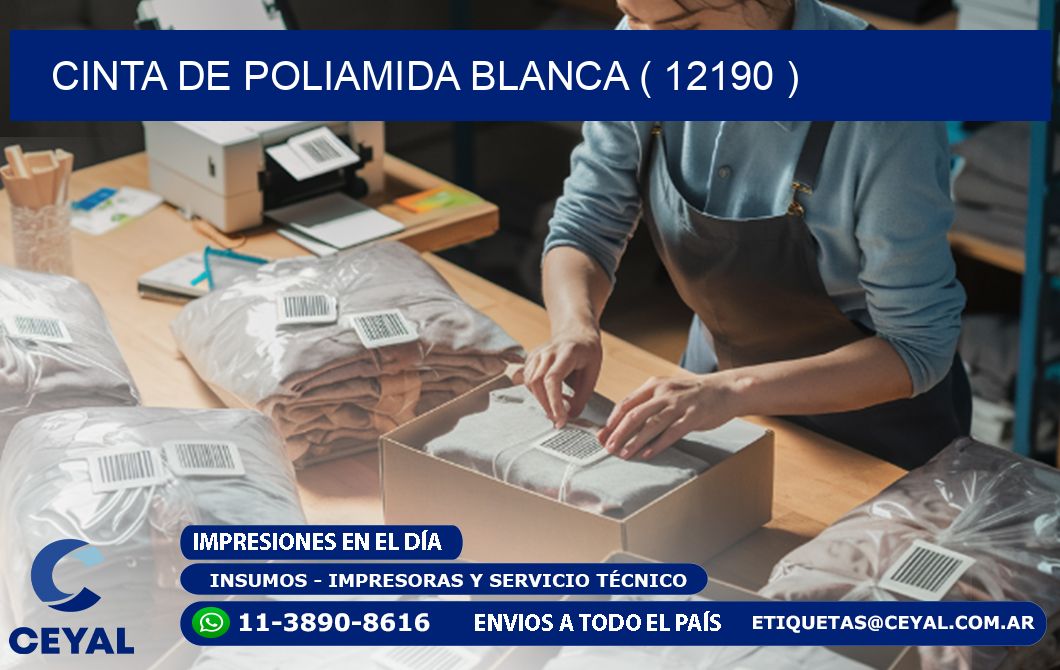 CINTA DE POLIAMIDA BLANCA ( 12190 )