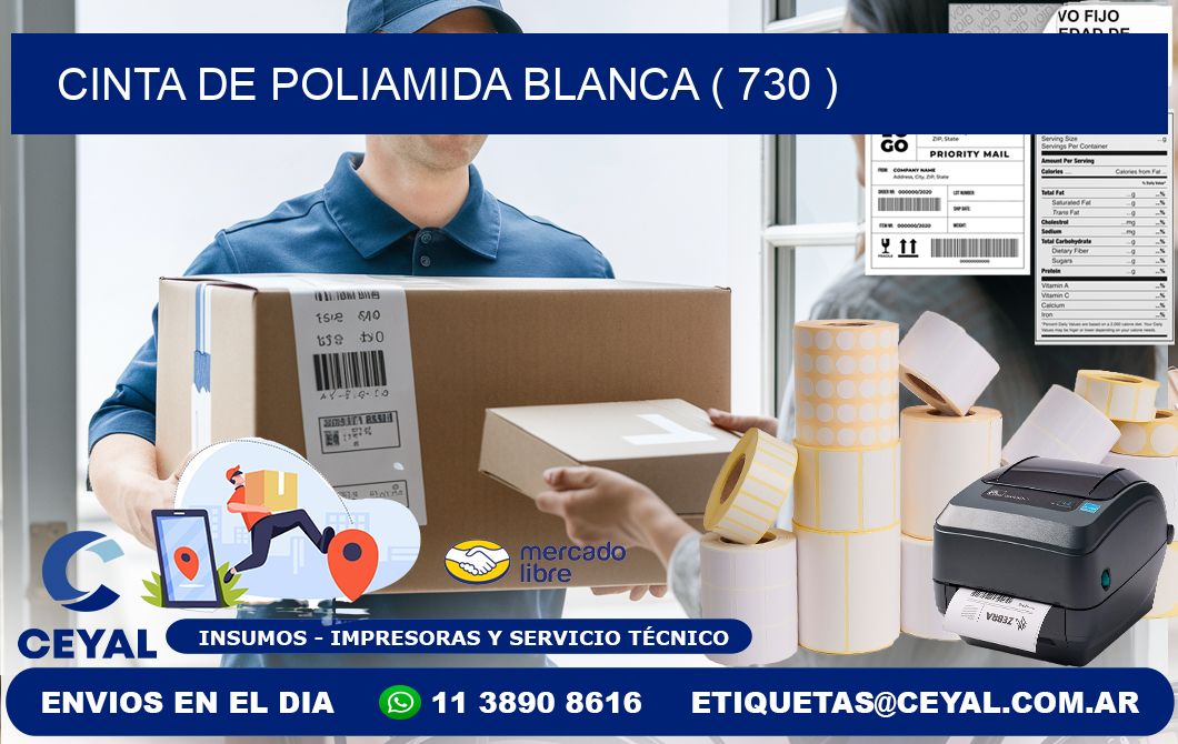 CINTA DE POLIAMIDA BLANCA ( 730 )