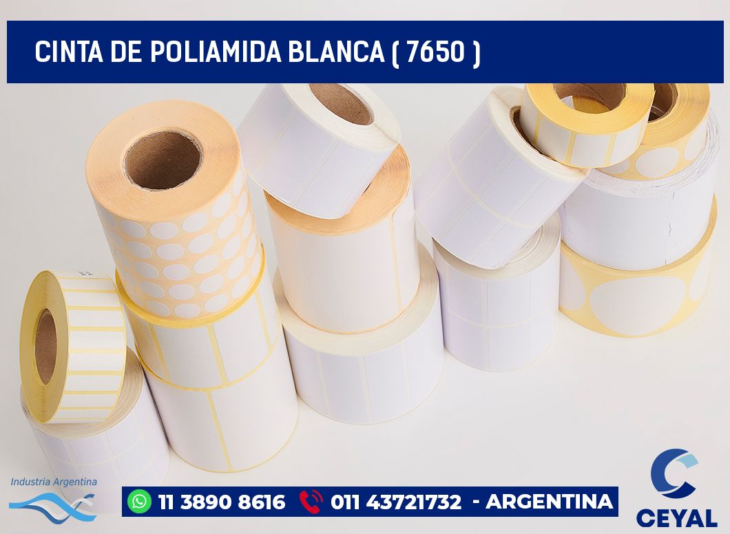 CINTA DE POLIAMIDA BLANCA ( 7650 )