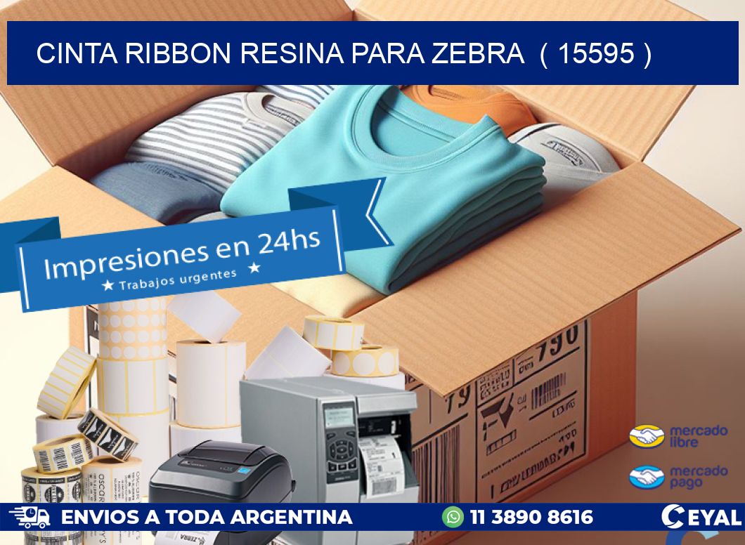 CINTA RIBBON RESINA PARA ZEBRA  ( 15595 )