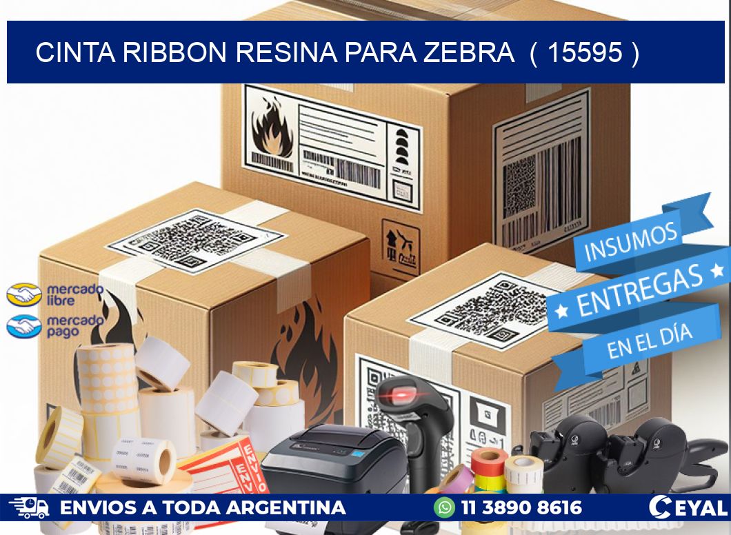 CINTA RIBBON RESINA PARA ZEBRA  ( 15595 )