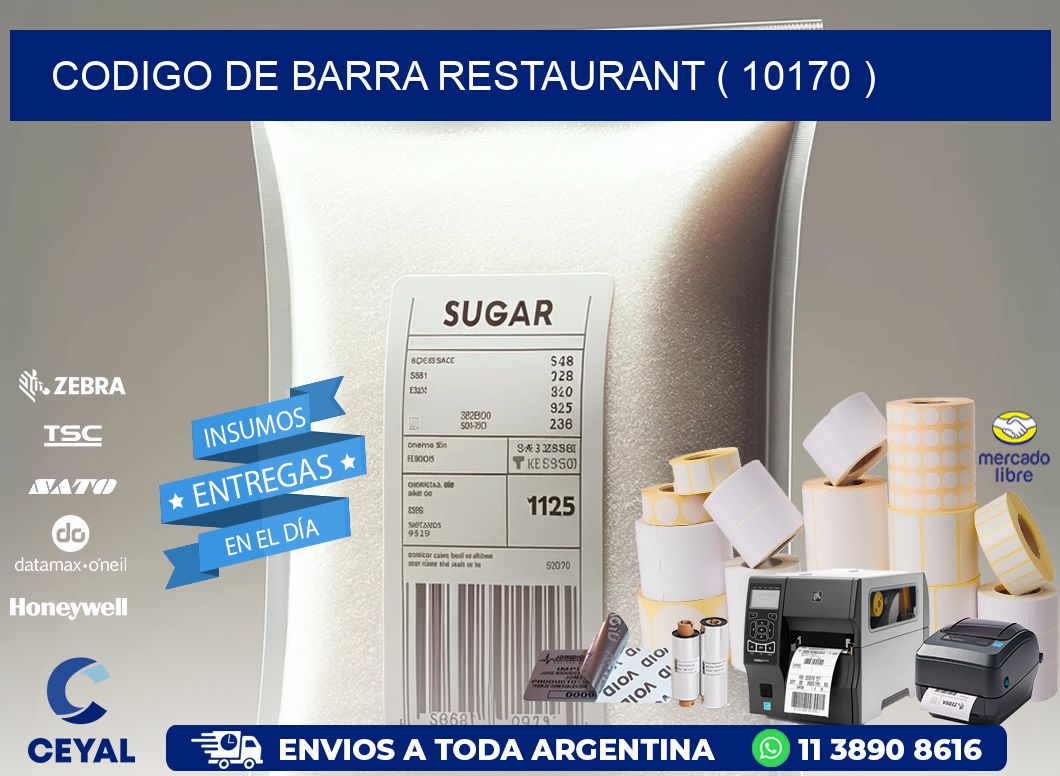 CODIGO DE BARRA RESTAURANT ( 10170 )