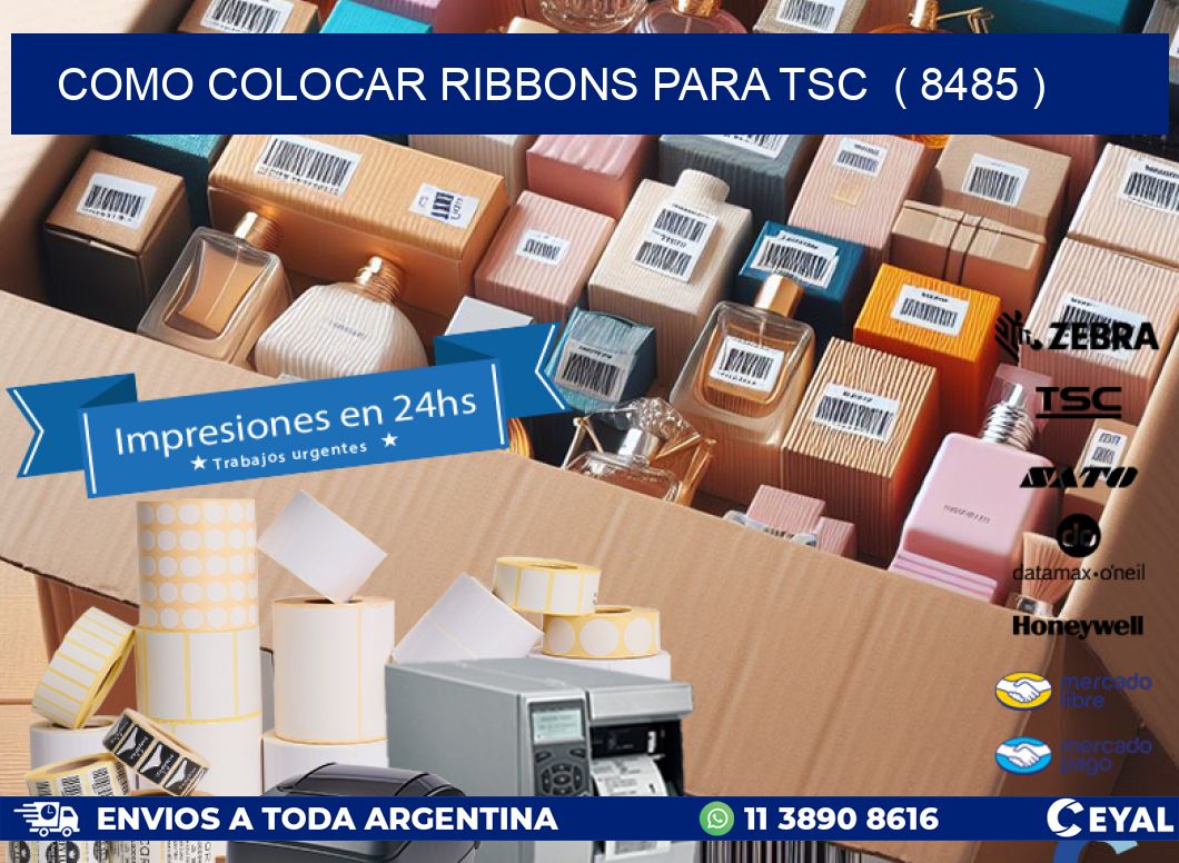 COMO COLOCAR RIBBONS PARA TSC  ( 8485 )
