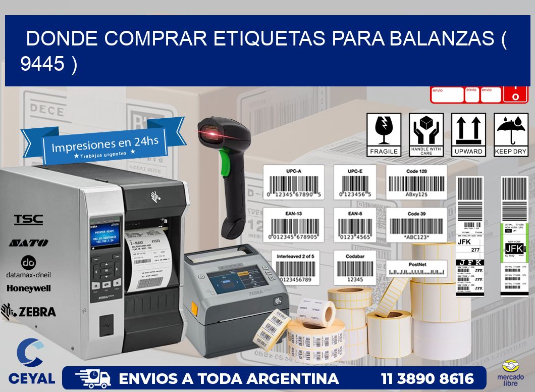 DONDE COMPRAR ETIQUETAS PARA BALANZAS ( 9445 )