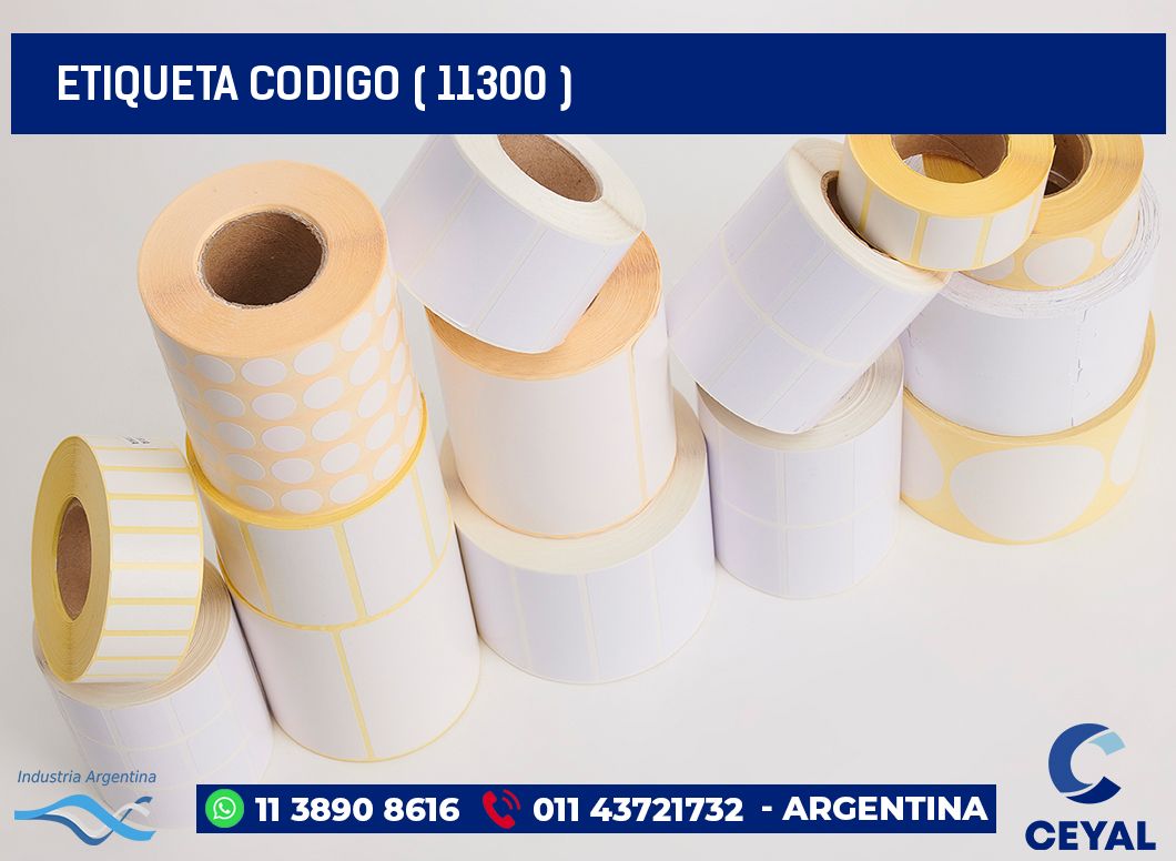ETIQUETA CODIGO ( 11300 )