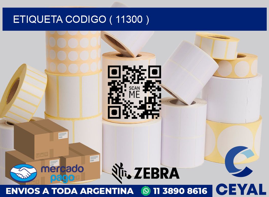 ETIQUETA CODIGO ( 11300 )