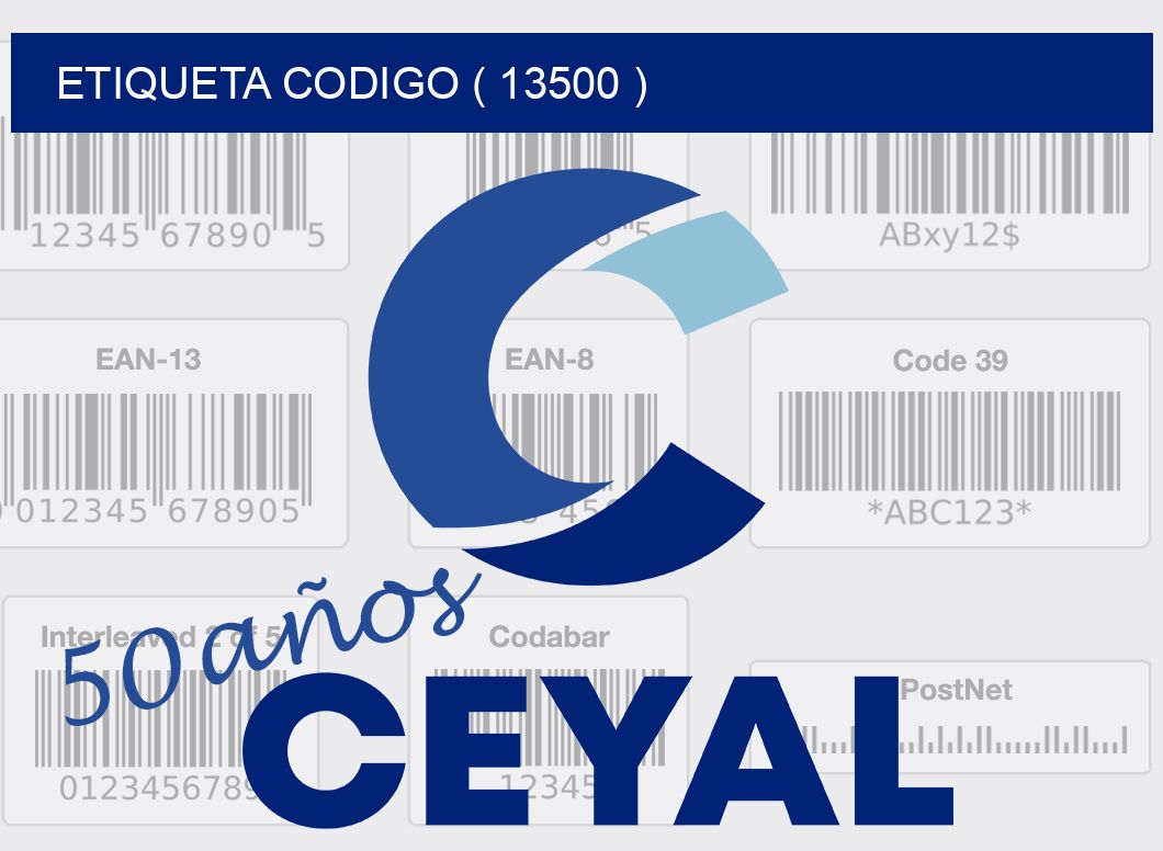 ETIQUETA CODIGO ( 13500 )