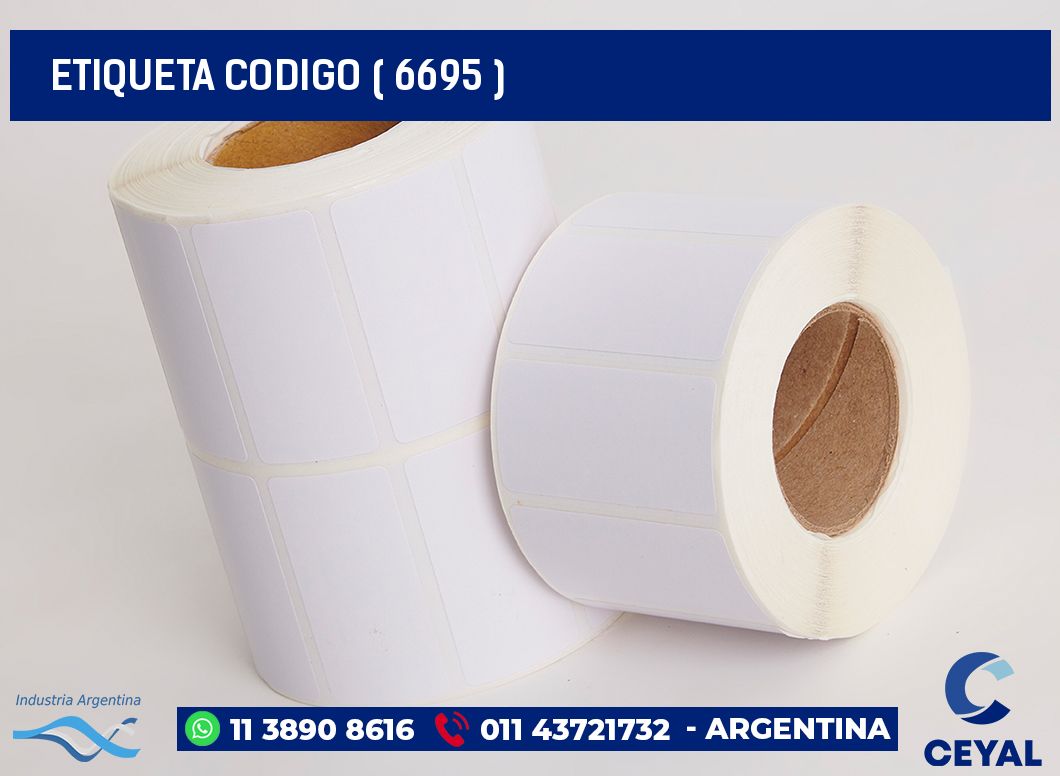 ETIQUETA CODIGO ( 6695 )