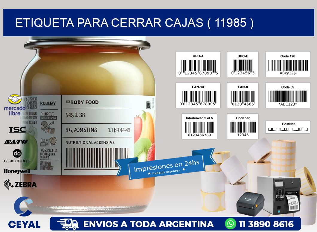ETIQUETA PARA CERRAR CAJAS ( 11985 )