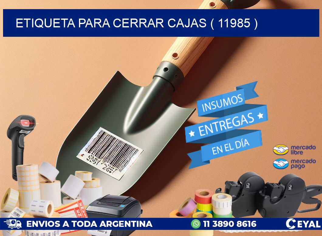 ETIQUETA PARA CERRAR CAJAS ( 11985 )