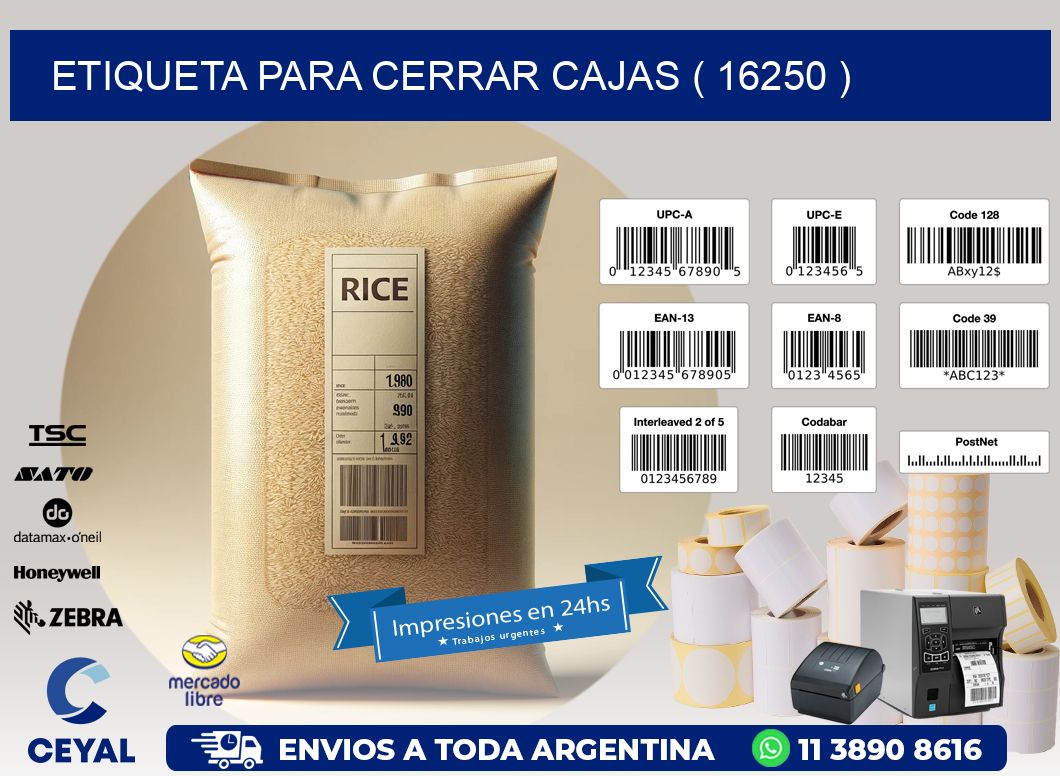 ETIQUETA PARA CERRAR CAJAS ( 16250 )