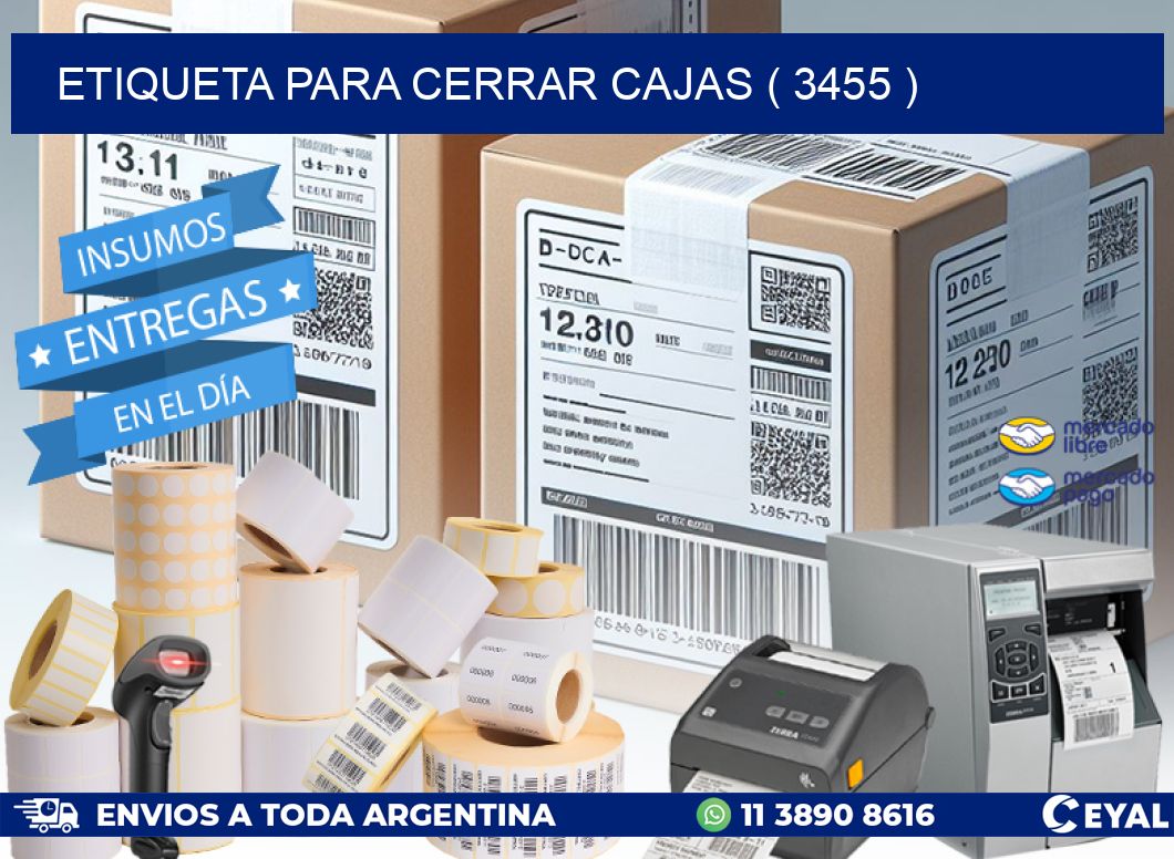 ETIQUETA PARA CERRAR CAJAS ( 3455 )