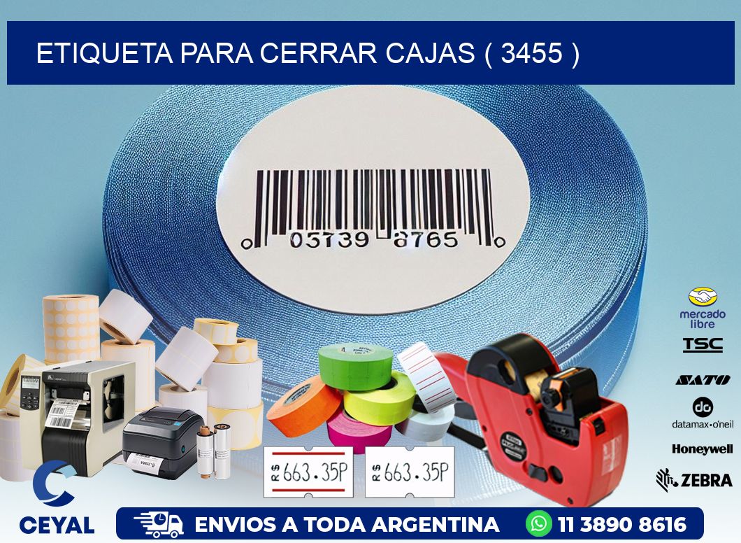 ETIQUETA PARA CERRAR CAJAS ( 3455 )