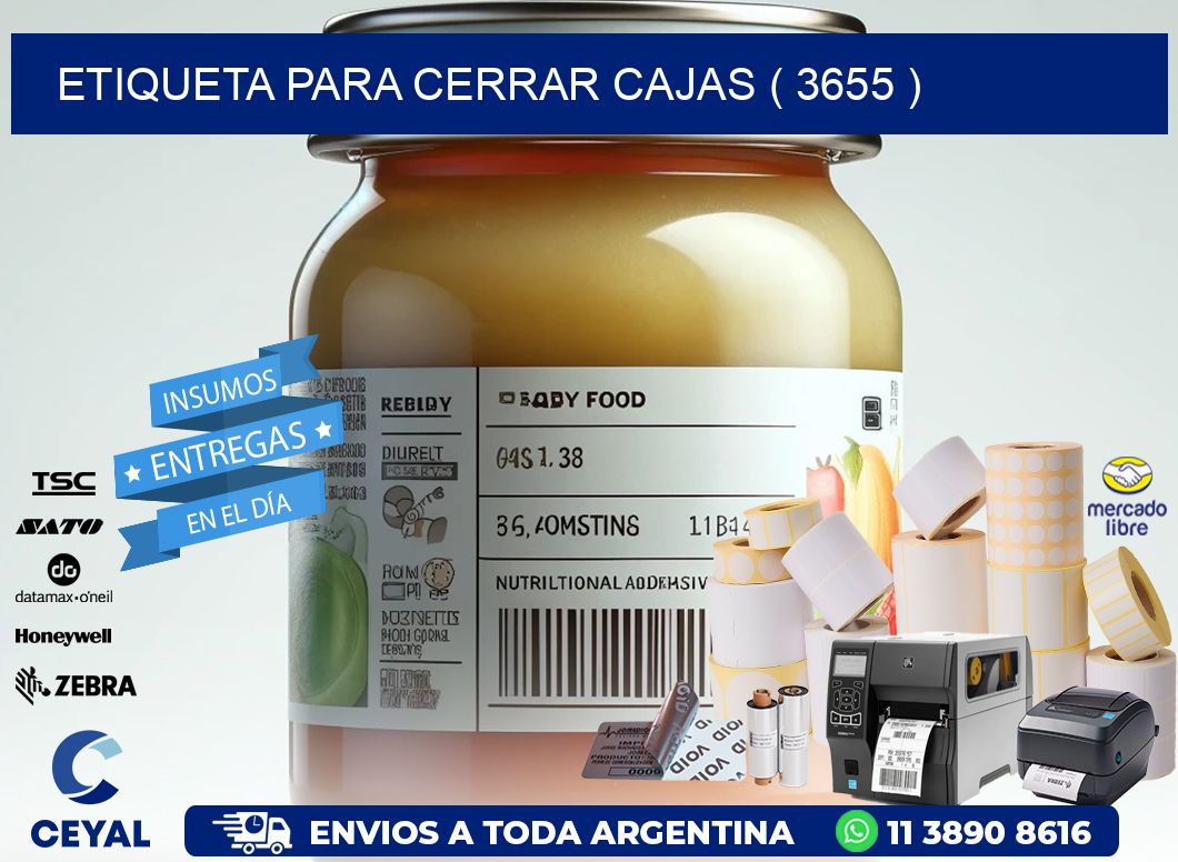 ETIQUETA PARA CERRAR CAJAS ( 3655 )