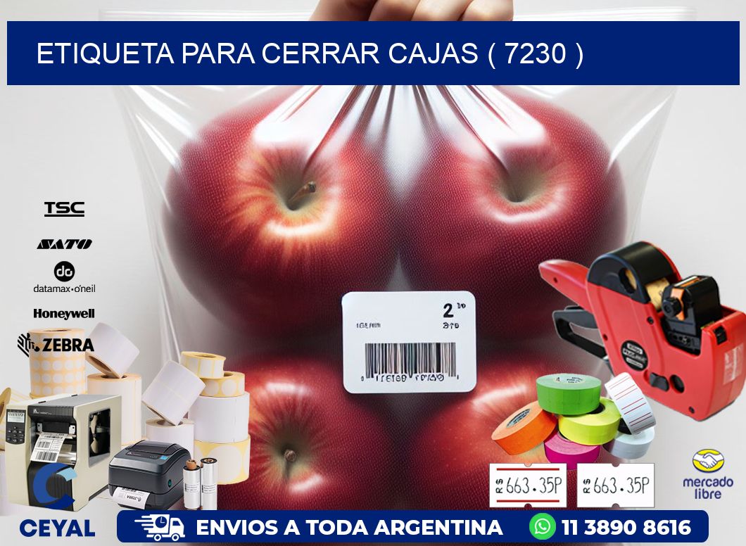 ETIQUETA PARA CERRAR CAJAS ( 7230 )