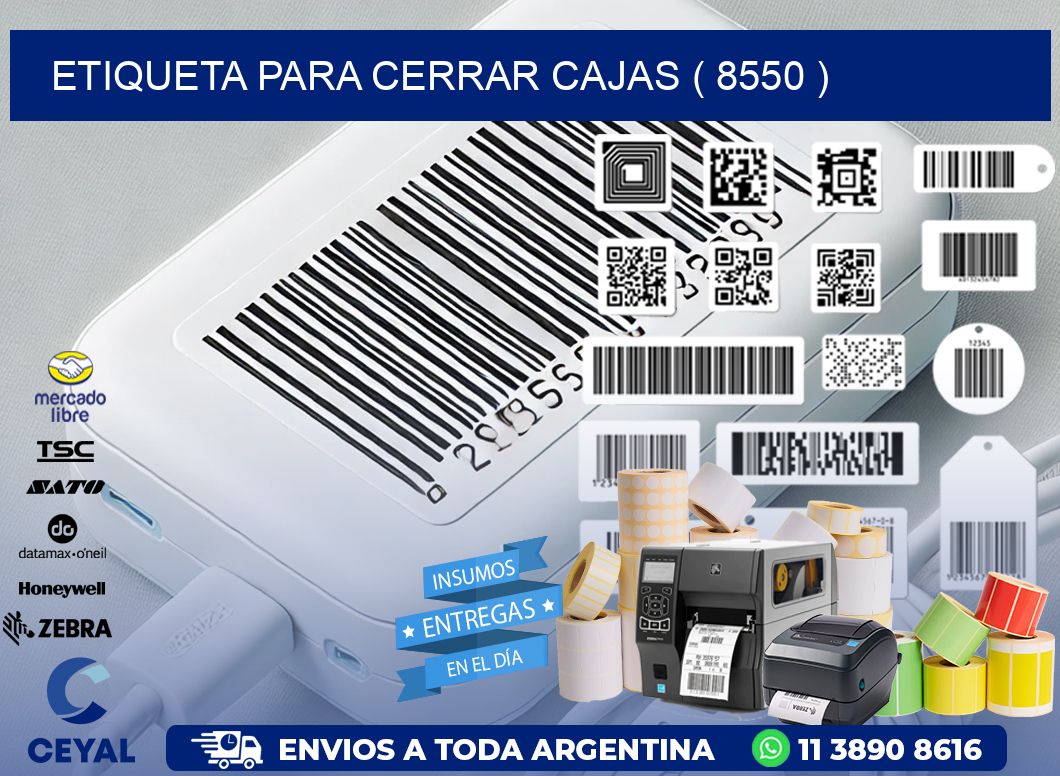 ETIQUETA PARA CERRAR CAJAS ( 8550 )