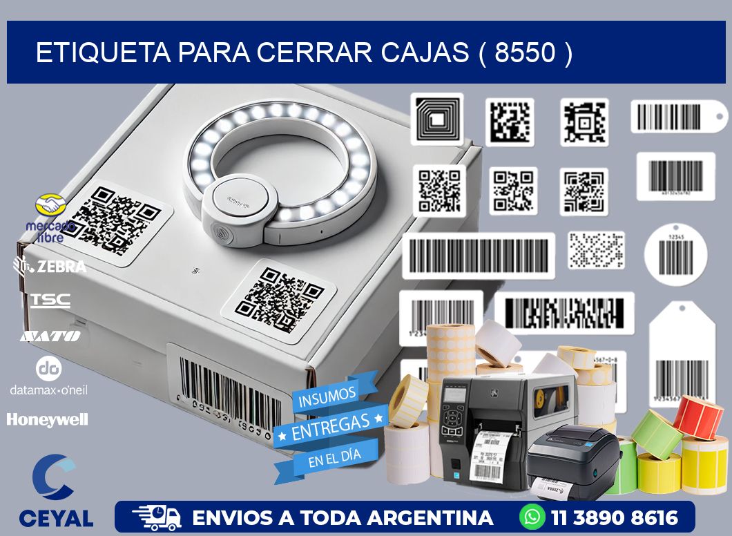 ETIQUETA PARA CERRAR CAJAS ( 8550 )