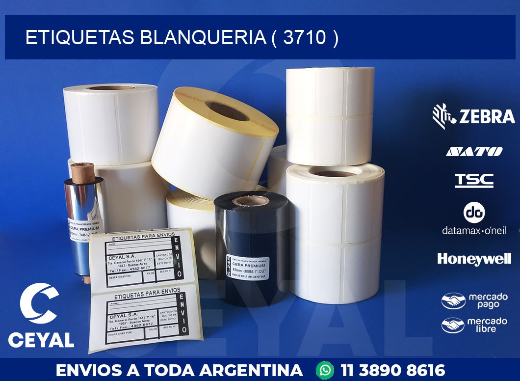 ETIQUETAS BLANQUERIA ( 3710 )