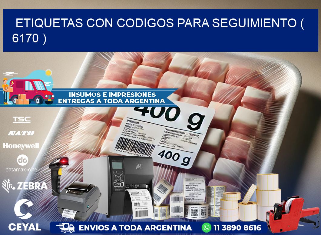 ETIQUETAS CON CODIGOS PARA SEGUIMIENTO ( 6170 )
