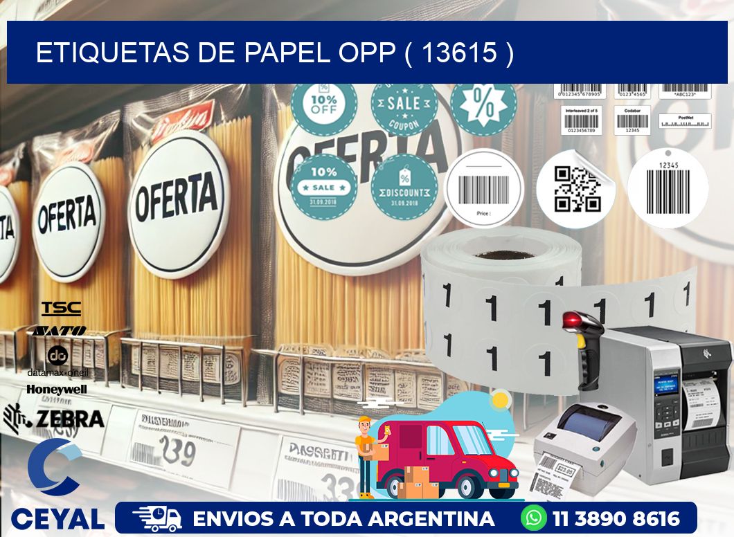 ETIQUETAS DE PAPEL OPP ( 13615 )