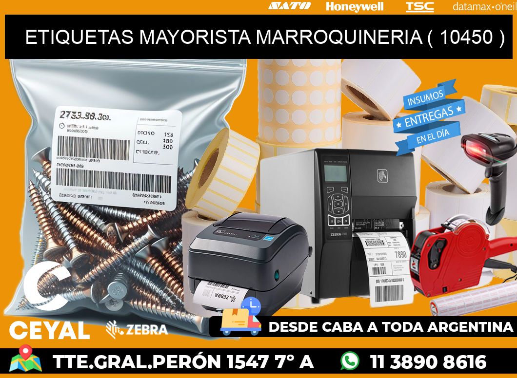 ETIQUETAS MAYORISTA MARROQUINERIA ( 10450 )