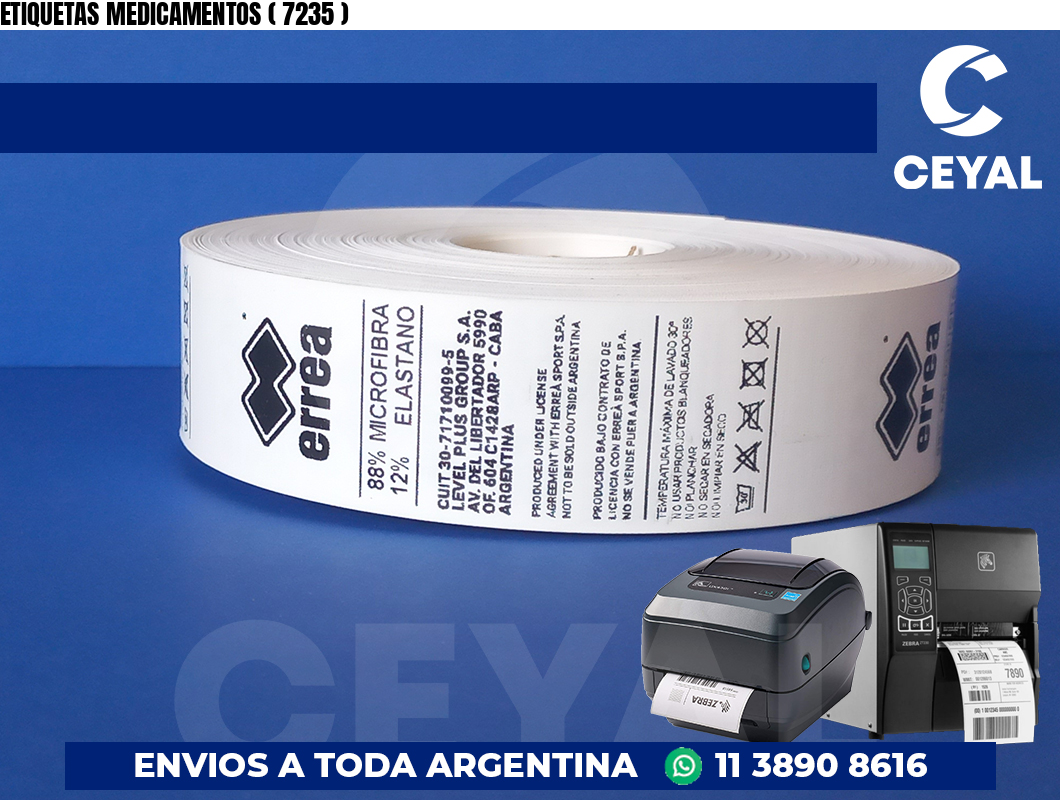 ETIQUETAS MEDICAMENTOS ( 7235 )