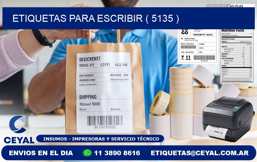 ETIQUETAS PARA ESCRIBIR ( 5135 )