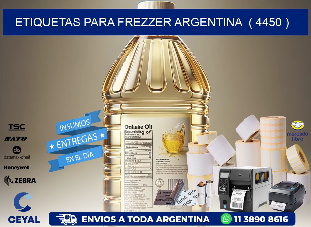 ETIQUETAS PARA FREZZER ARGENTINA  ( 4450 )