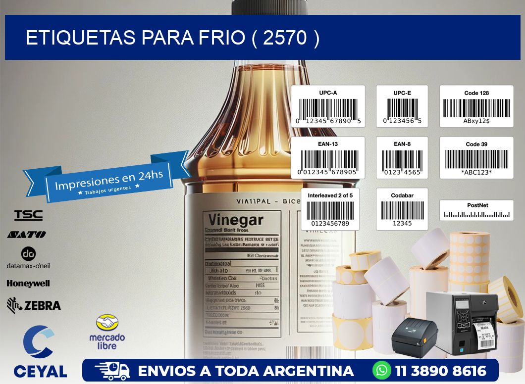 ETIQUETAS PARA FRIO ( 2570 )