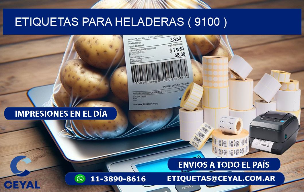 ETIQUETAS PARA HELADERAS ( 9100 )