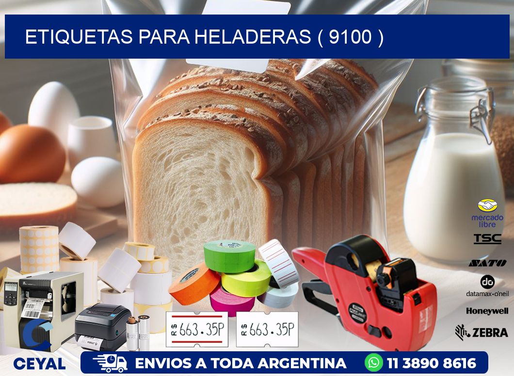 ETIQUETAS PARA HELADERAS ( 9100 )