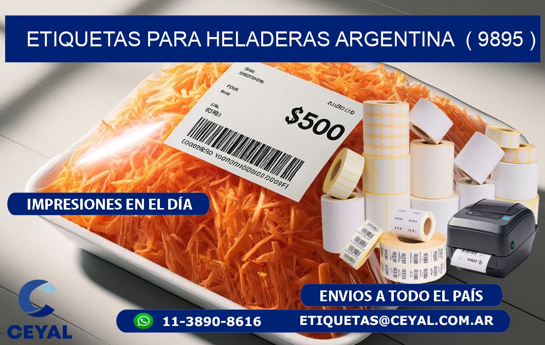 ETIQUETAS PARA HELADERAS ARGENTINA  ( 9895 )