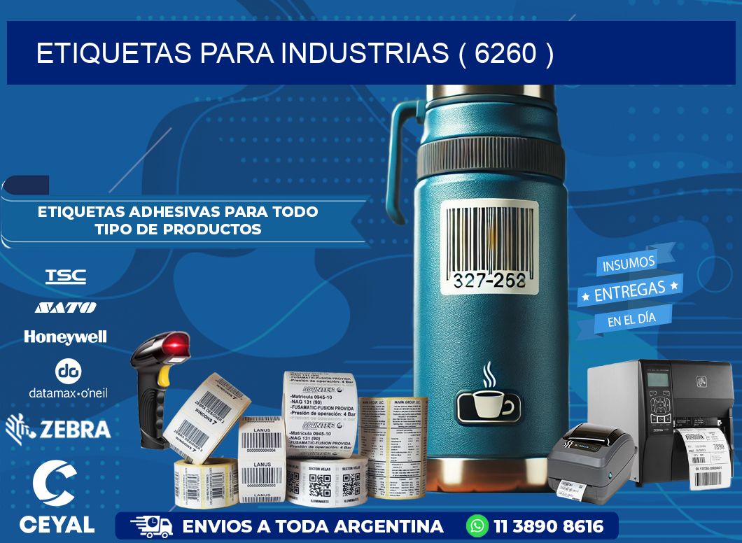 ETIQUETAS PARA INDUSTRIAS ( 6260 )