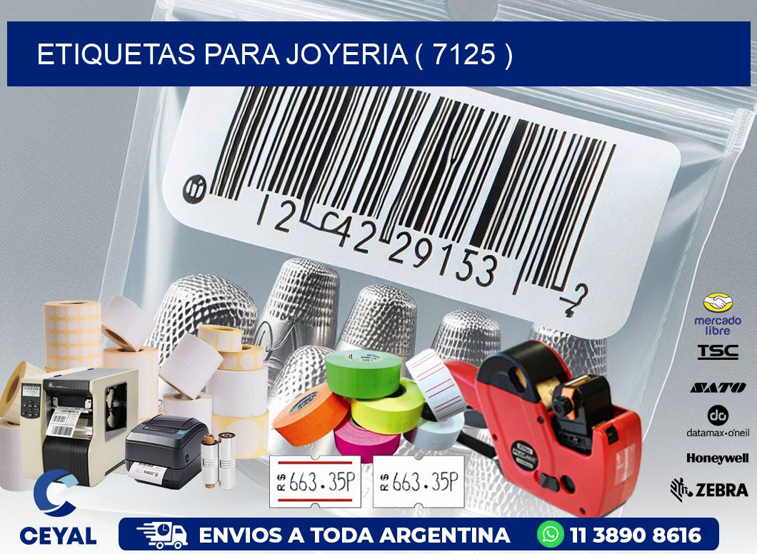 ETIQUETAS PARA JOYERIA ( 7125 )