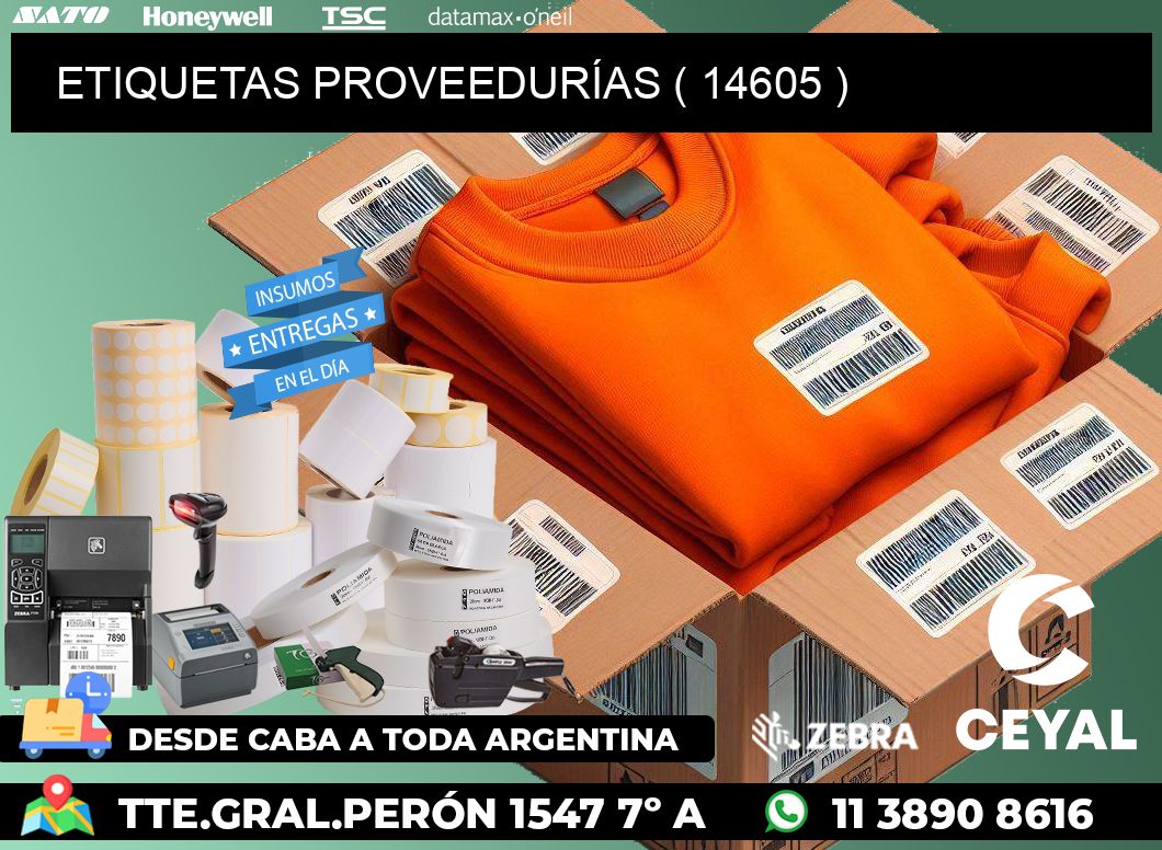 ETIQUETAS PROVEEDURÍAS ( 14605 )