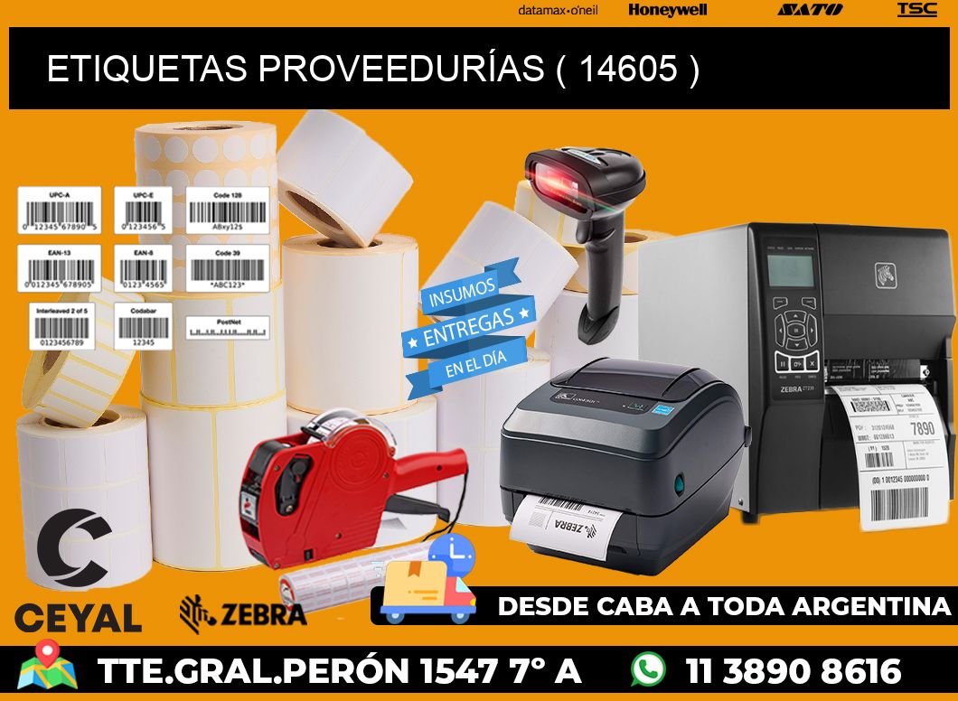 ETIQUETAS PROVEEDURÍAS ( 14605 )