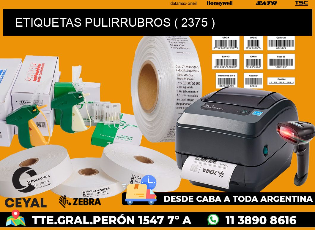 ETIQUETAS PULIRRUBROS ( 2375 )