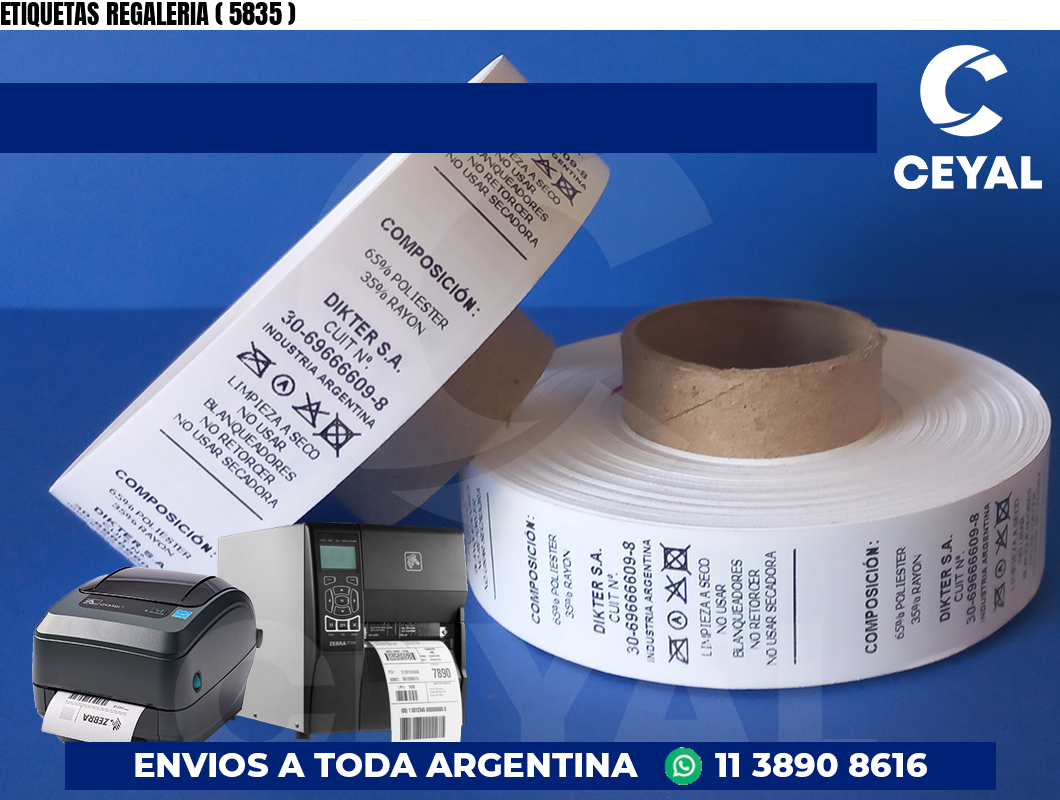 ETIQUETAS REGALERIA ( 5835 )