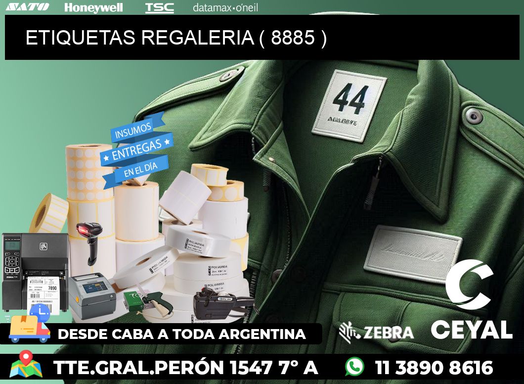 ETIQUETAS REGALERIA ( 8885 )