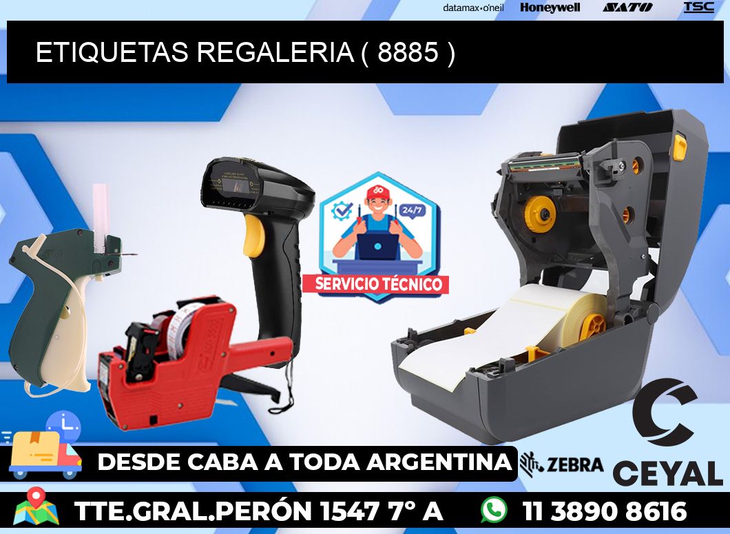 ETIQUETAS REGALERIA ( 8885 )