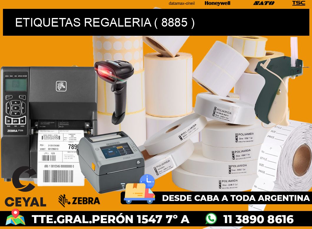 ETIQUETAS REGALERIA ( 8885 )