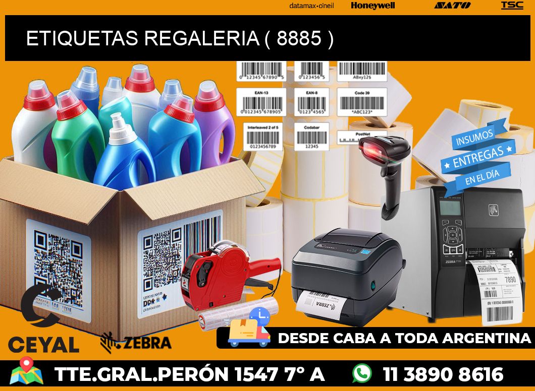 ETIQUETAS REGALERIA ( 8885 )