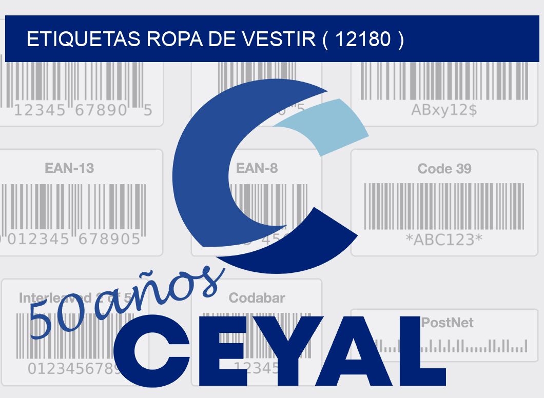 ETIQUETAS ROPA DE VESTIR ( 12180 )